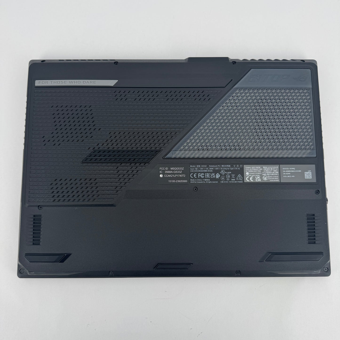 ASUS ROG Strix 15.6" i9-12900H 64GB RAM 1TB SSD GeForce RTX 3070 Read Below