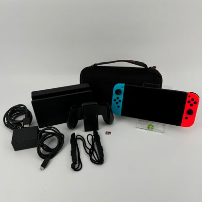 Nintendo Switch v2 Video Game Console HAC-001(-01)  Red/Blue