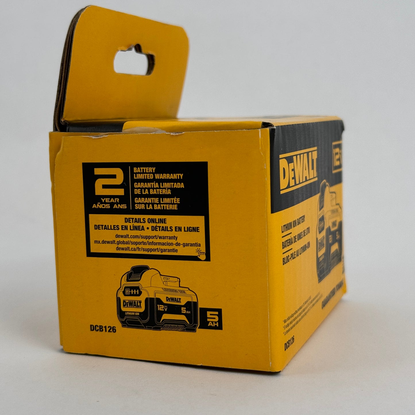 New DeWalt DCB126 12V Max 5AH Lithium-Ion Battery Pack