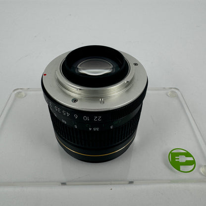 Opteka Manual Focus Telephoto Lens 85mm f/1.8 For Canon EF Mount