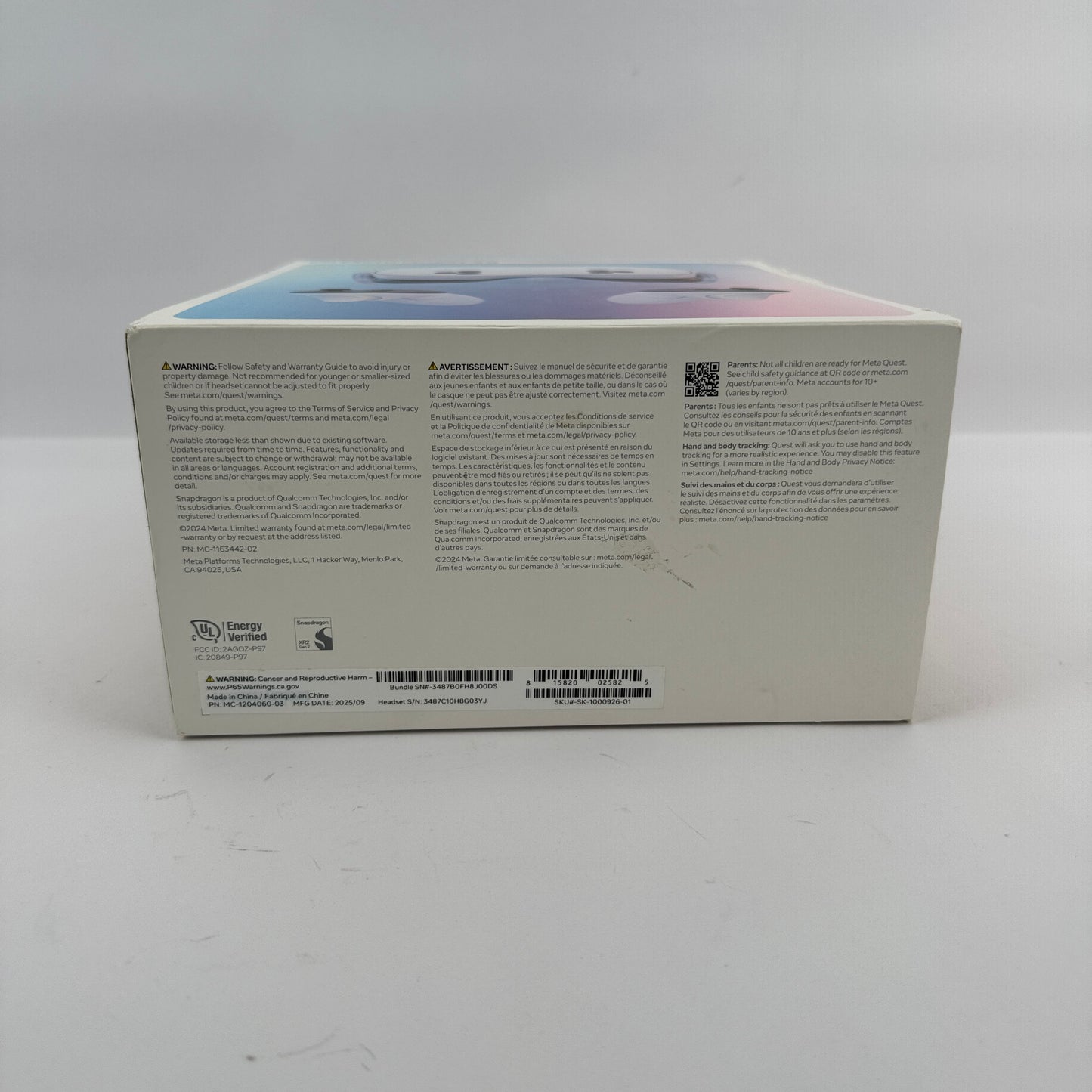 New Meta Quest 3S 128GB Standalone All-in-One VR Headset P97