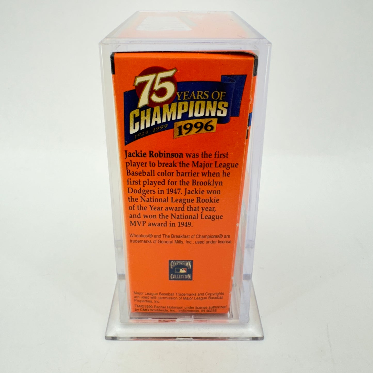 Mini Wheaties Box 75 Years of Champions Jackie Robinson 24K Gold Signature