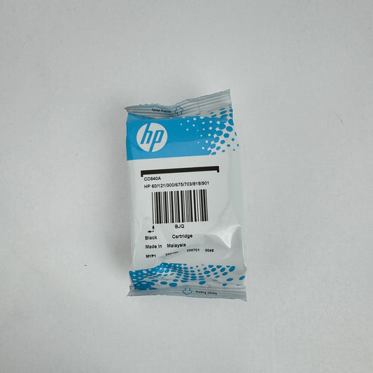 New HP CC640A 250100 Black Ink Cartridge