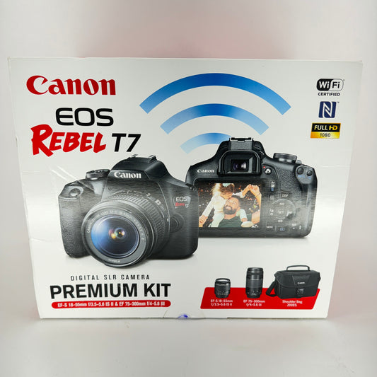 New Open Box Canon EOS Rebel T7 24.1MP Digital SLR