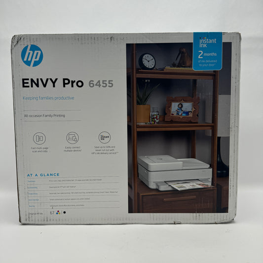 New HP Envy Pro 6455 All-in-One Printer