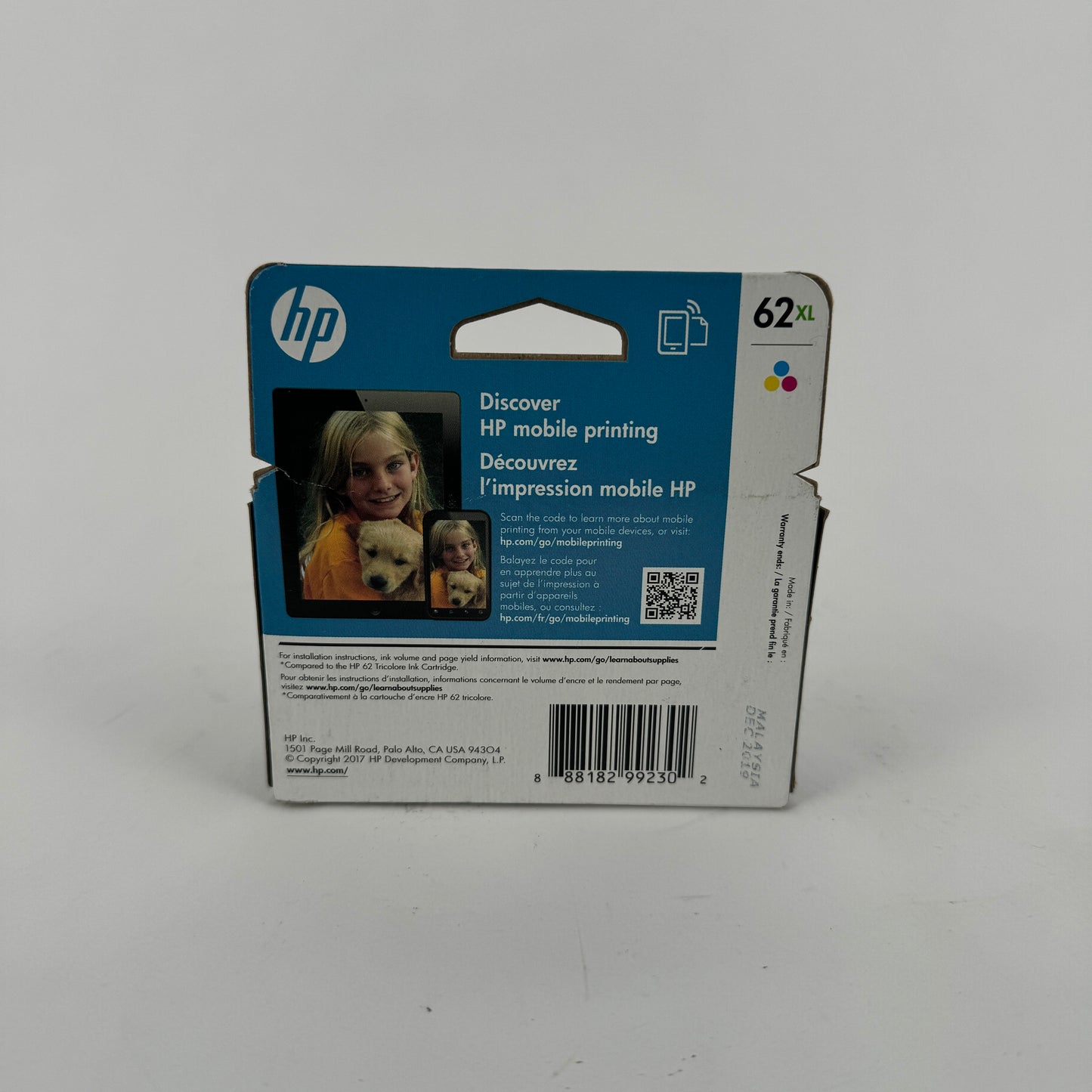 New HP 62XL C2P07AN Tri-color Ink Cartridge