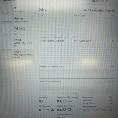 Lenovo Legion 5 15.6" Ryzen 7 5800H 3.2GHz 16GB RAM 1TB SSD