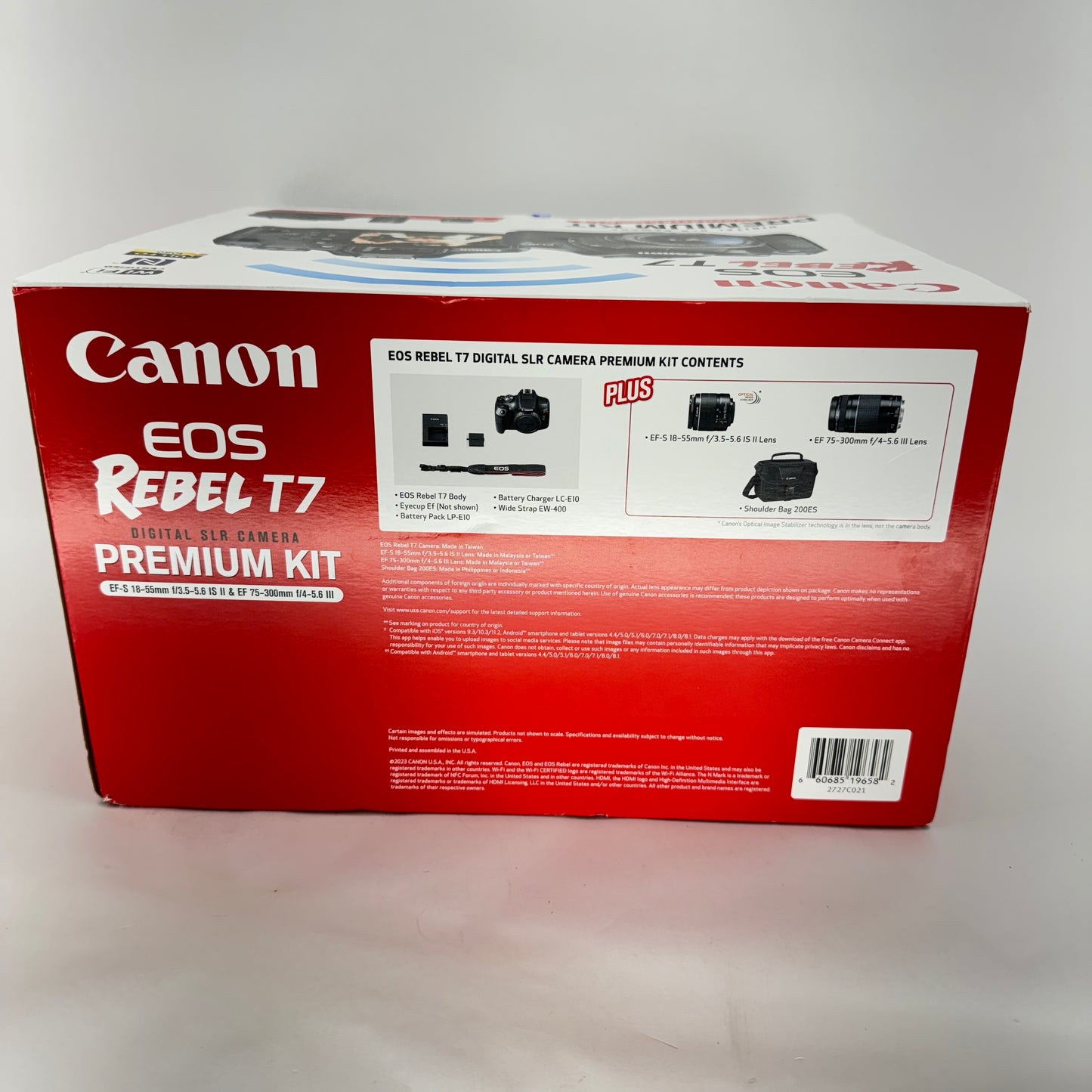 New Open Box Canon EOS Rebel T7 24.1MP Digital SLR