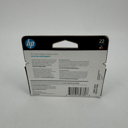 New HP 22 C9352AN Tri-color Ink Cartridge