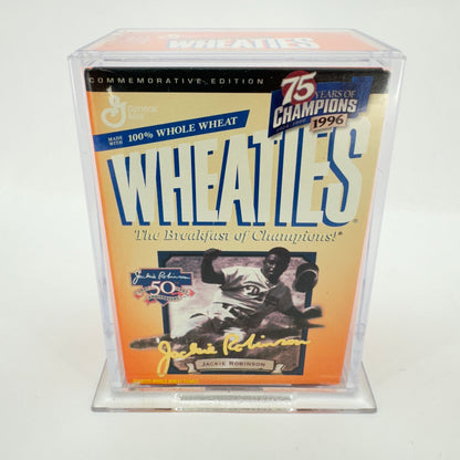 Mini Wheaties Box 75 Years of Champions Jackie Robinson 24K Gold Signature