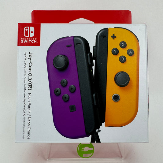 New Nintendo Switch Joy-Con Wireless Controller HAC-015 Neon Purple/Neon Orange