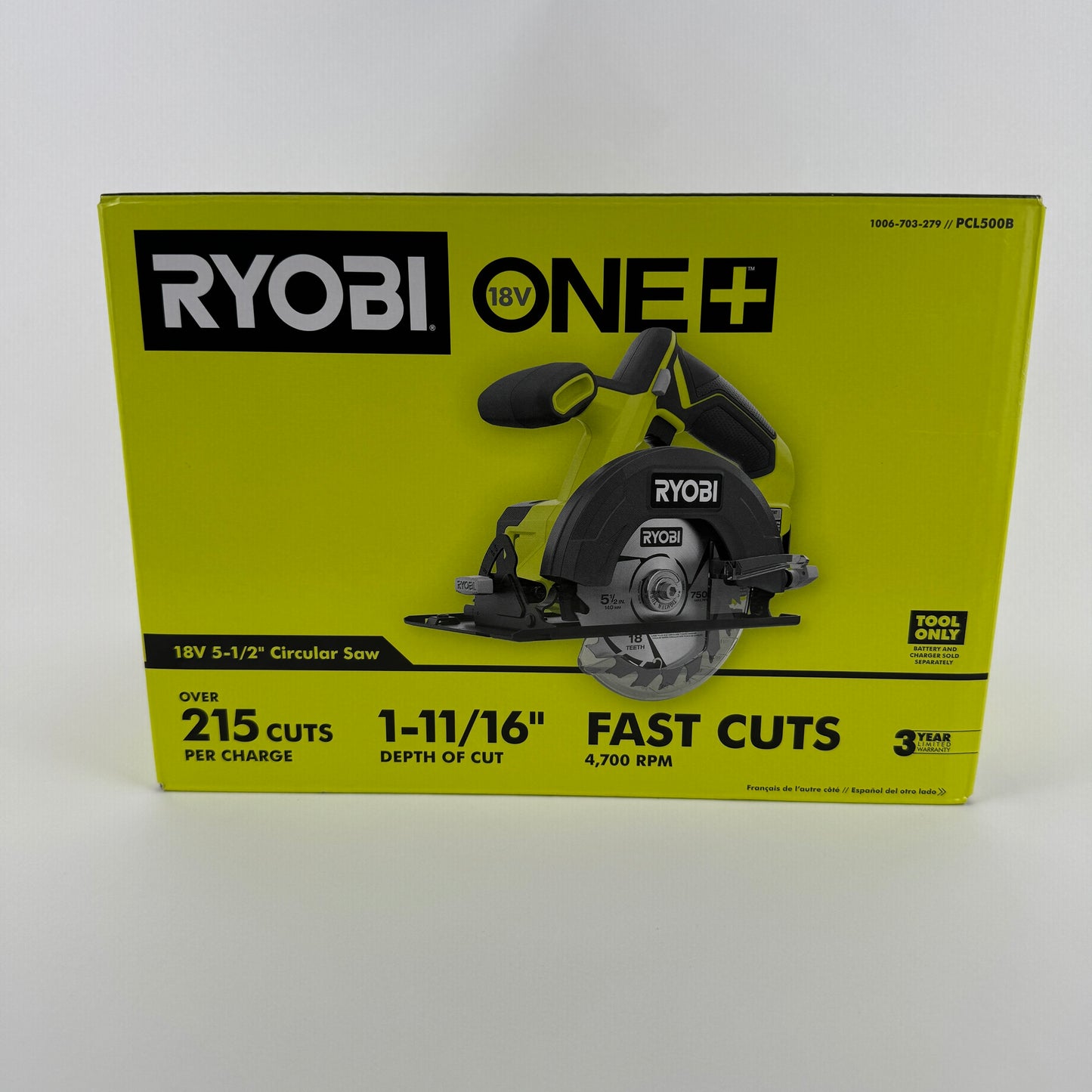 New Ryobi 18V 5-1/2" Circular Saw+18V Lithium Starter Kit