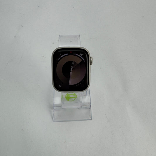 Unlocked Apple Watch Series 9 41MM Starlight Aluminum MRHN3LL/A READ